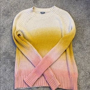 long sleeve, multicolored sweater/top